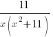11/{x(x^2+11)}