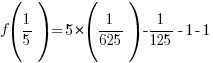 f(1/5)=5 *(1/625)-1/125-1-1